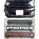กระจังหน้า หน้ากระจัง ดำด้าน แดง ขาว  เปลี่ยนเฉพาะตรงกลาง ตัวหนังสือ Ford ใส่ ฟอร์ด เรนเจอร์ All New Ford Ranger 2015  V.3 ส่งฟรี EMS
